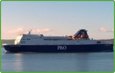 Part of the P&O Irish Sea Ferry Fleet European Highlander