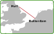 Hull Rotterdam Route