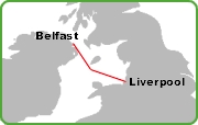 Liverpool Birkenhead Belfast Route