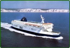 P&O Ferries operate the most popular English Ferry route between Dover and the French Port of Calais