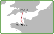 Poole St Malo Route