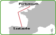 Portsmouth Santander Route