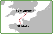 Portsmouth St Malo Route
