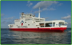 Red Funnel Ferry Service between Southampton and Cowes on the Isle of Wight Ferry