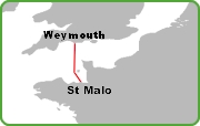 Weymouth St Malo Route
