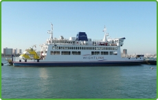 Wightlink Ferry Service between Portsmouth and Fishbourne on the Isle of Wight Ferry