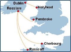 Irish Ferries Routes