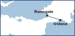 Transeuropa Ferries Ramsgate - Ostend Route